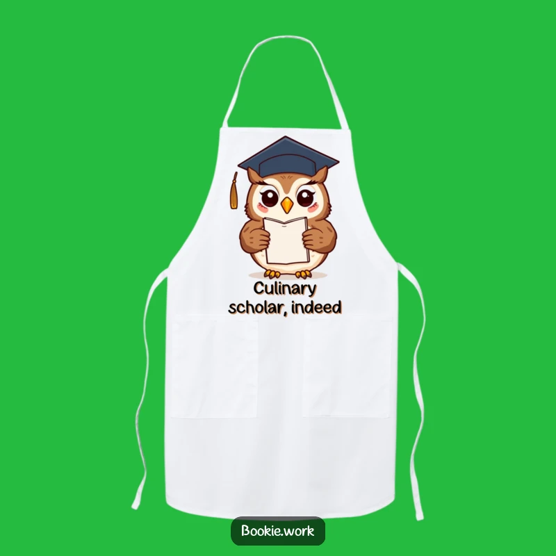Funny Owl Author Apron: Graduate Chef's Companion, Great Kitchen Gift