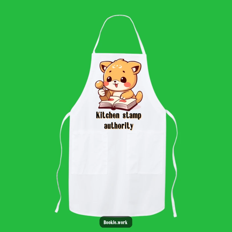 Funny Kitchen Stamp Apron: Animal Chef's Approved Funny Gift for Cooks