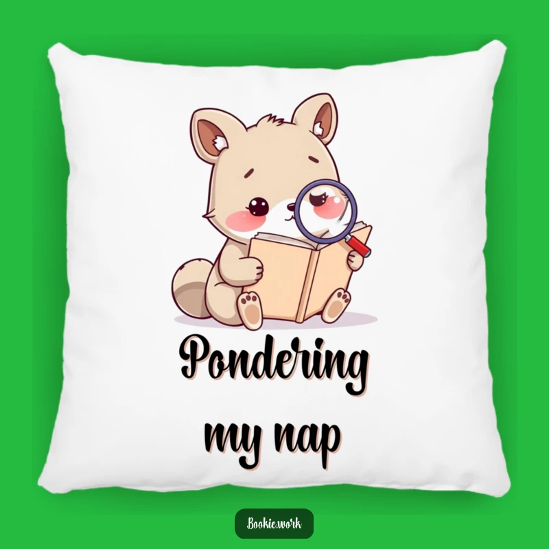 Funny Study Buddy Pillow - Cozy Up with Knowledge!