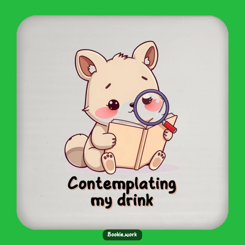 Funny Intellectual Coaster - Protect Surfaces with Wisdom!