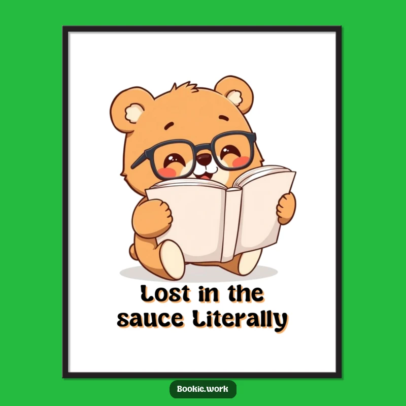 Free Printable Bear Reading Wall Art: Funny Downloadable Decor for Book Nooks