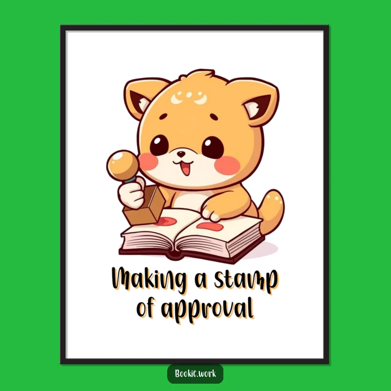 Free Printable Wall Art: Funny Stamping Animal, Humorous Downloadable Decor Gift