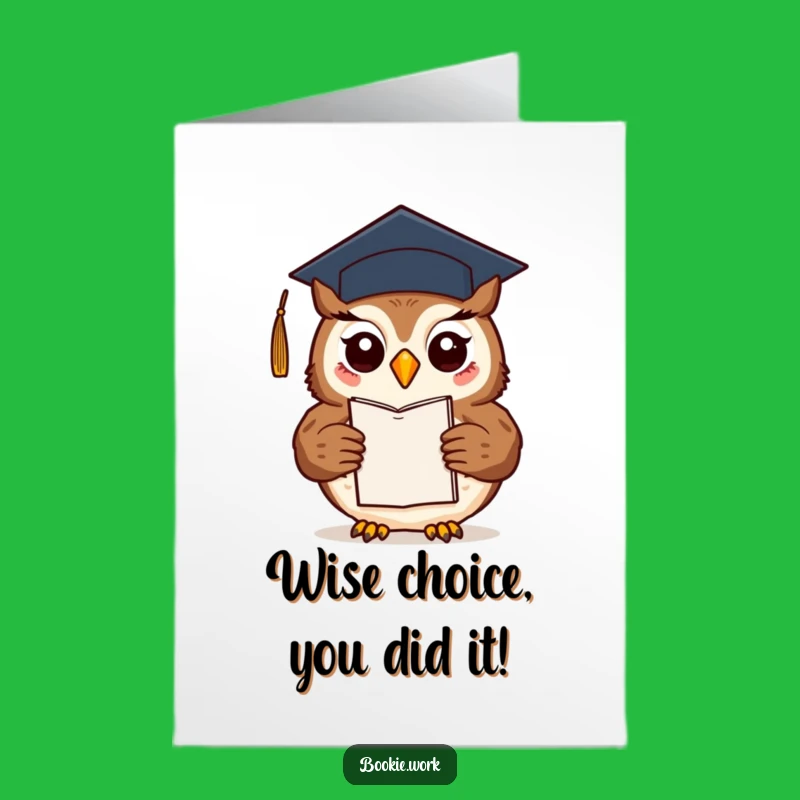 Free Printable Owl Graduate Congrats Card: Funny Downloadable for Academic Achievements
