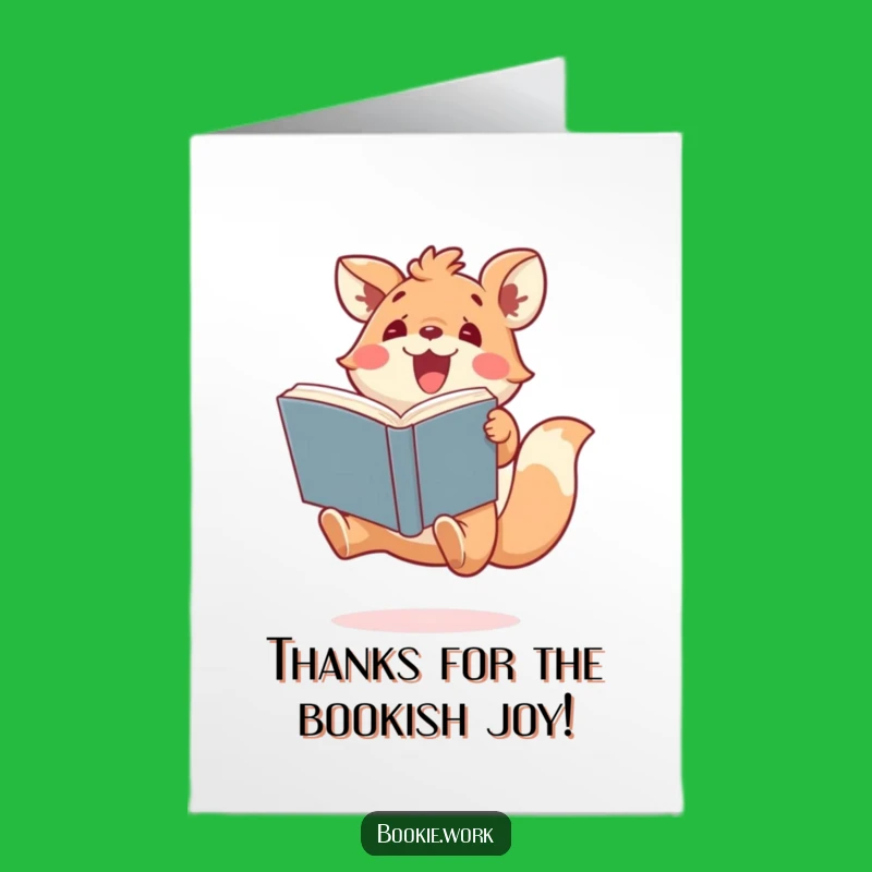 Free Printable Thank You Card: Excited Animal Expressing Gratitude - Funny Downloadable Gift