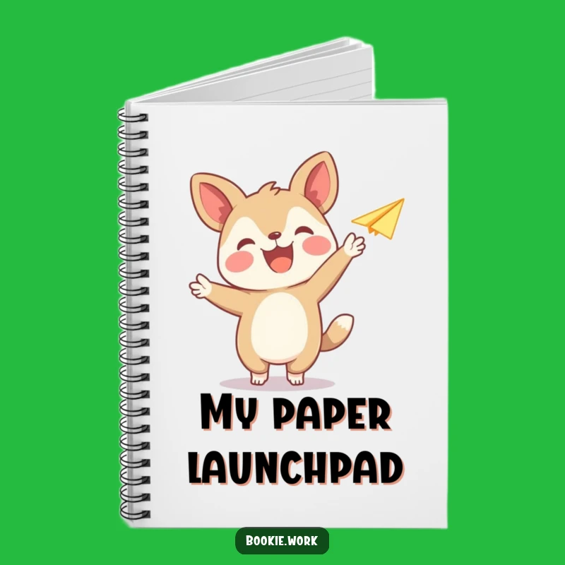 Funny Notebook: Animal Publisher's Joyful Paper Airplane Design
