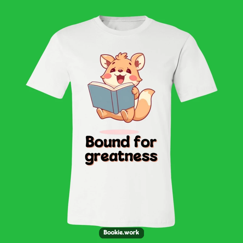 Funny Excited Animal T-Shirt - Jump for Joy with Your Favorite Book!