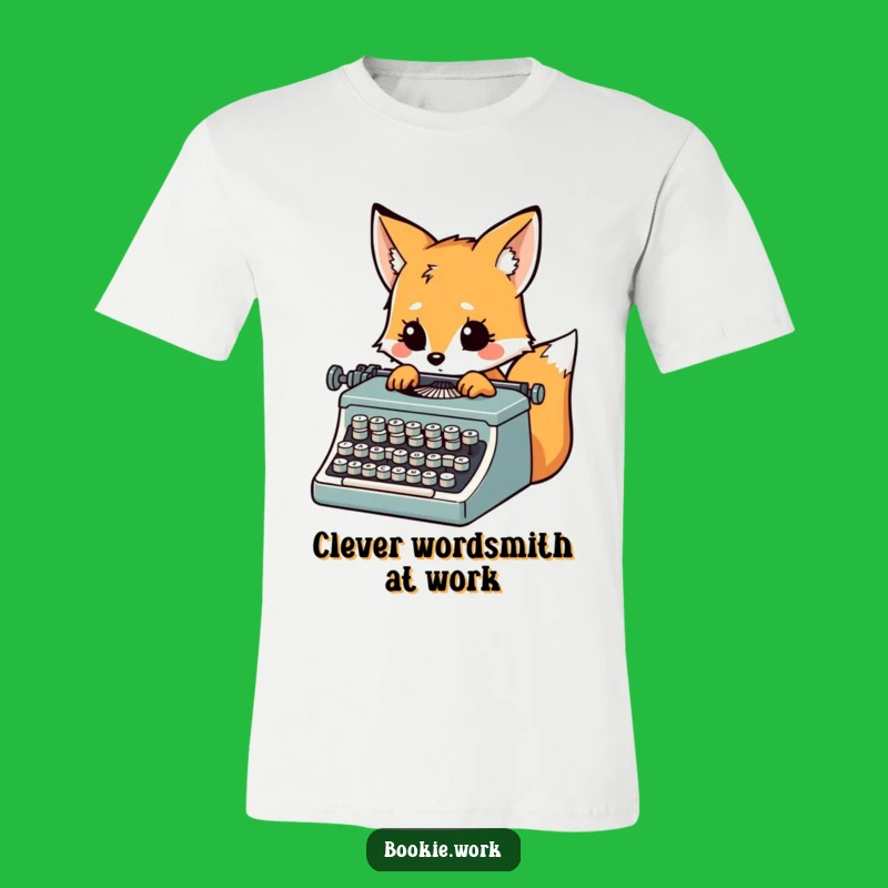 Funny Fox Writer T-Shirt: Inspired Typewriter Tee, Great Novelist Gift