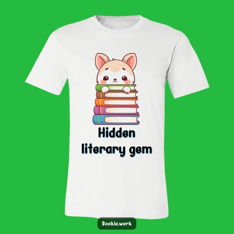 Funny Peek-a-Boo T-Shirt - Shy Animal Loves Books!
