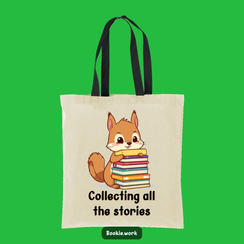 Funny Squirrel Manuscript Tote Bag: Organizer's Carry-All, Ideal Gift